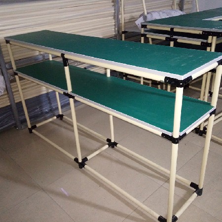 定制精益管工作臺(tái)牢固耐用電子車間操作臺(tái)防靜電工作臺(tái)工作桌批發(fā)