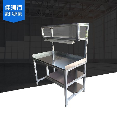 鋁型材雙邊工作臺(tái)電源線組裝生產(chǎn)線工作桌車間包裝臺(tái)流水線操作臺(tái)