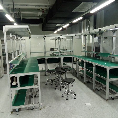 流水線U型線工作臺批發(fā) 鋁合金實(shí)驗(yàn)電子車間操作臺 防靜電工作臺