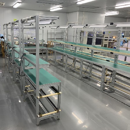 單邊帶燈鋁型材工作臺鋁合金實(shí)驗(yàn)臺電子車間操作臺鋁型材流水線