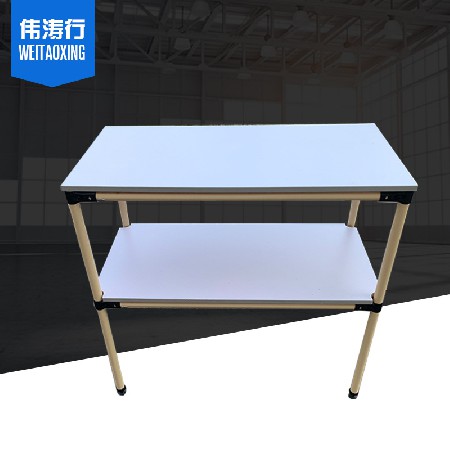定制精益管物料臺 線棒防靜電工作臺老化測試架車間物料周轉(zhuǎn)車