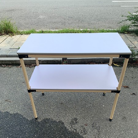 定制精益管物料臺 線棒防靜電工作臺老化測試架車間物料周轉(zhuǎn)車